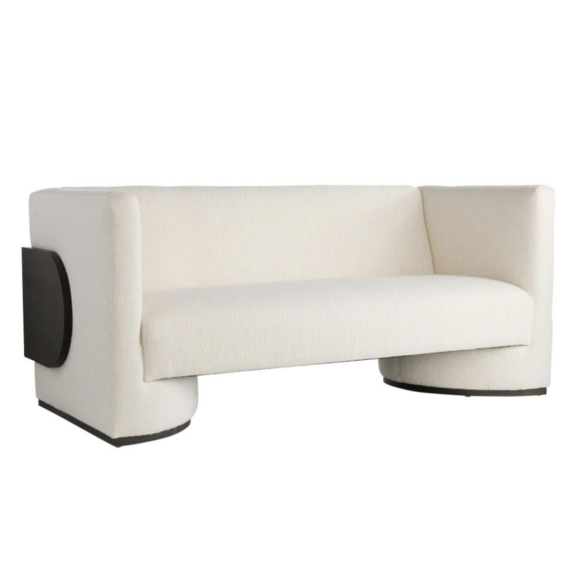 Дизайнерский Двухместный диван Florida Sofa  с элегантным деревянным декором