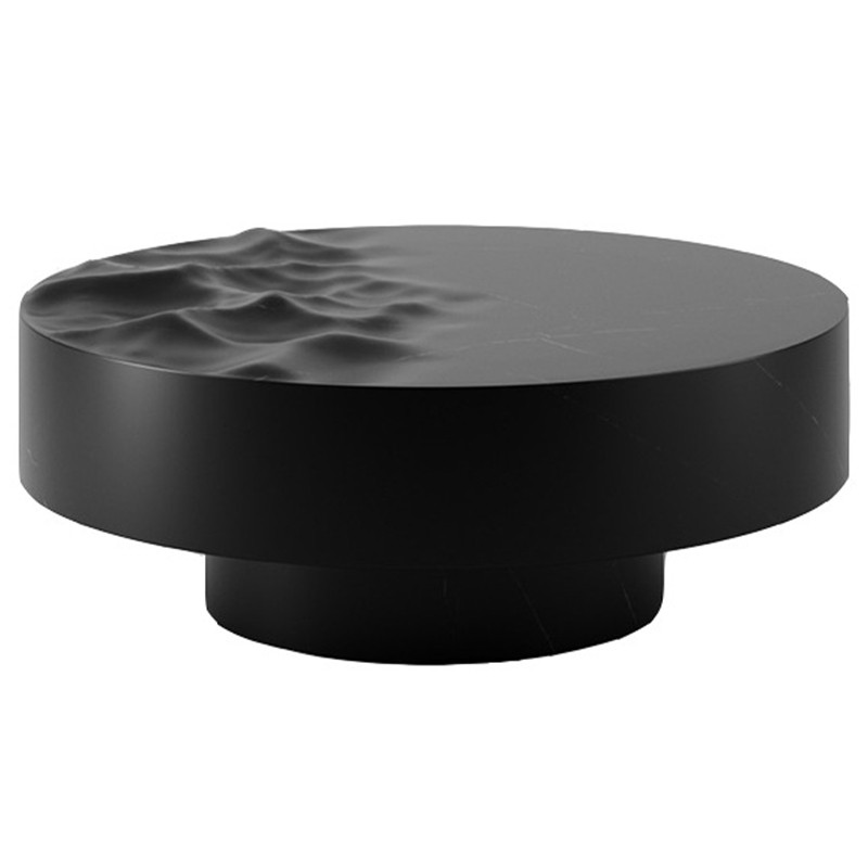 Дизайнерский журнальный стол Mathieu Lehanneur Sculpts Ocean Memories Round Black