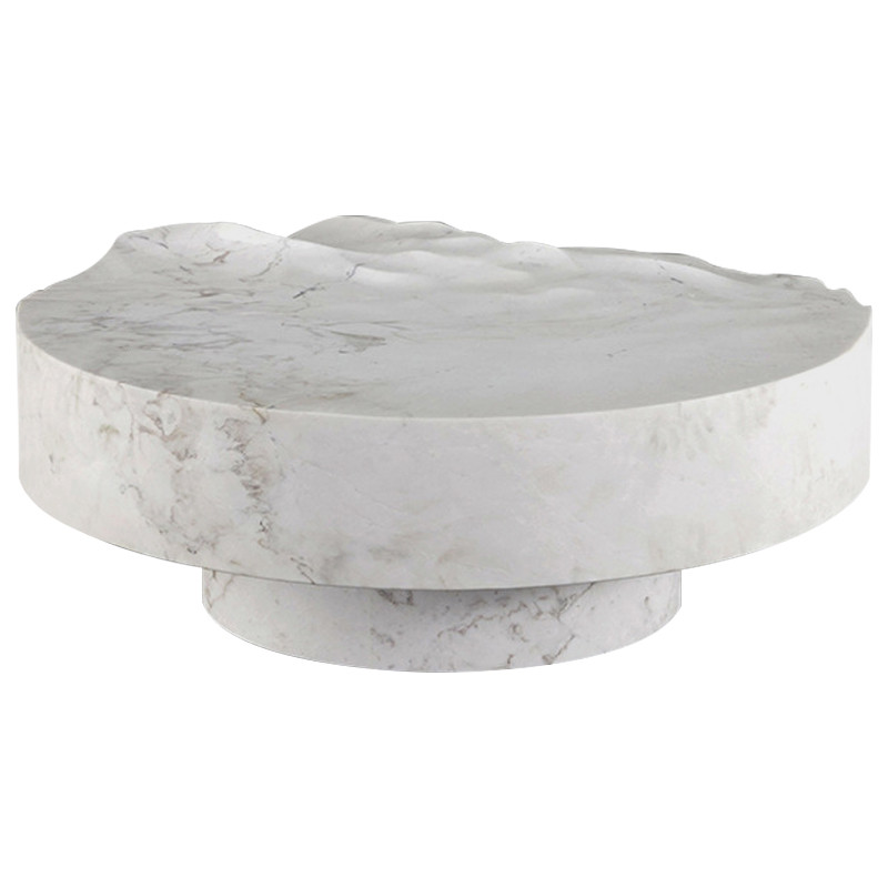 Дизайнерский журнальный стол Mathieu Lehanneur Sculpts Ocean Memories Round White