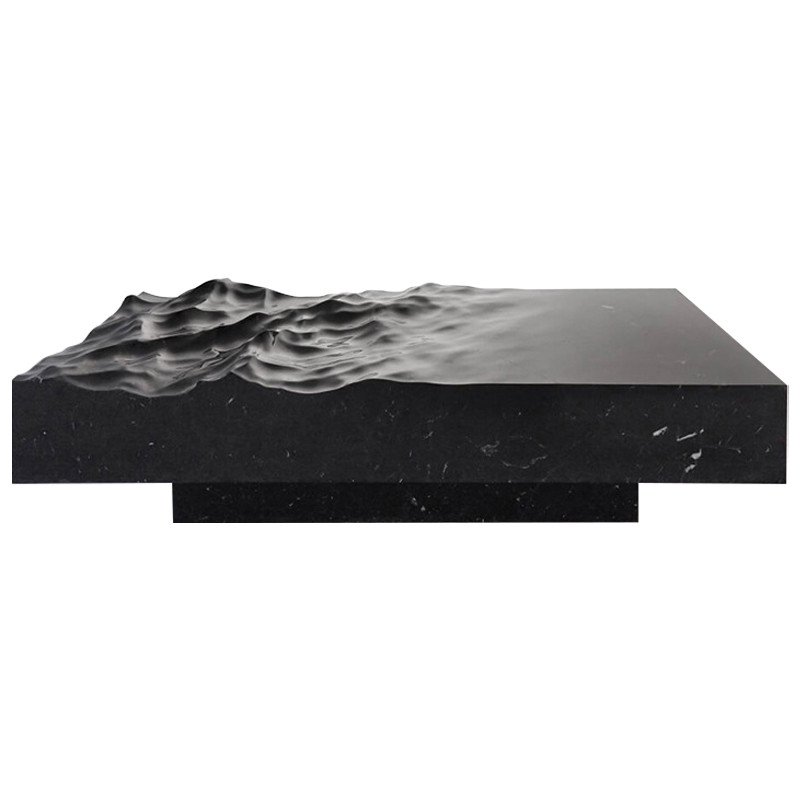Дизайнерский журнальный стол Mathieu Lehanneur Sculpts Ocean Memories Square Black