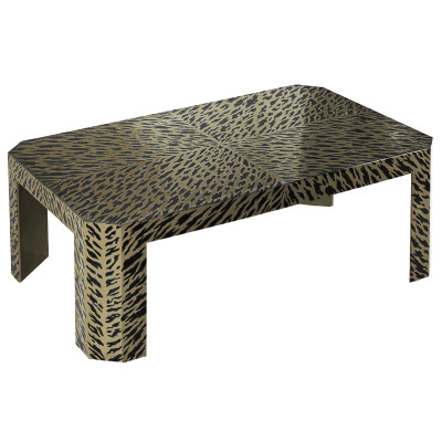 Дизайнерский кофейный стол с рисунком леопард Neytiri Beige Leopard