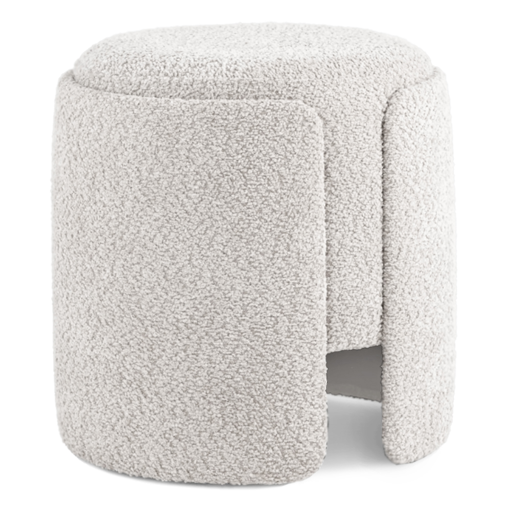 Дизайнерский Пуф Букле Poof Alice Light Gray Boucle