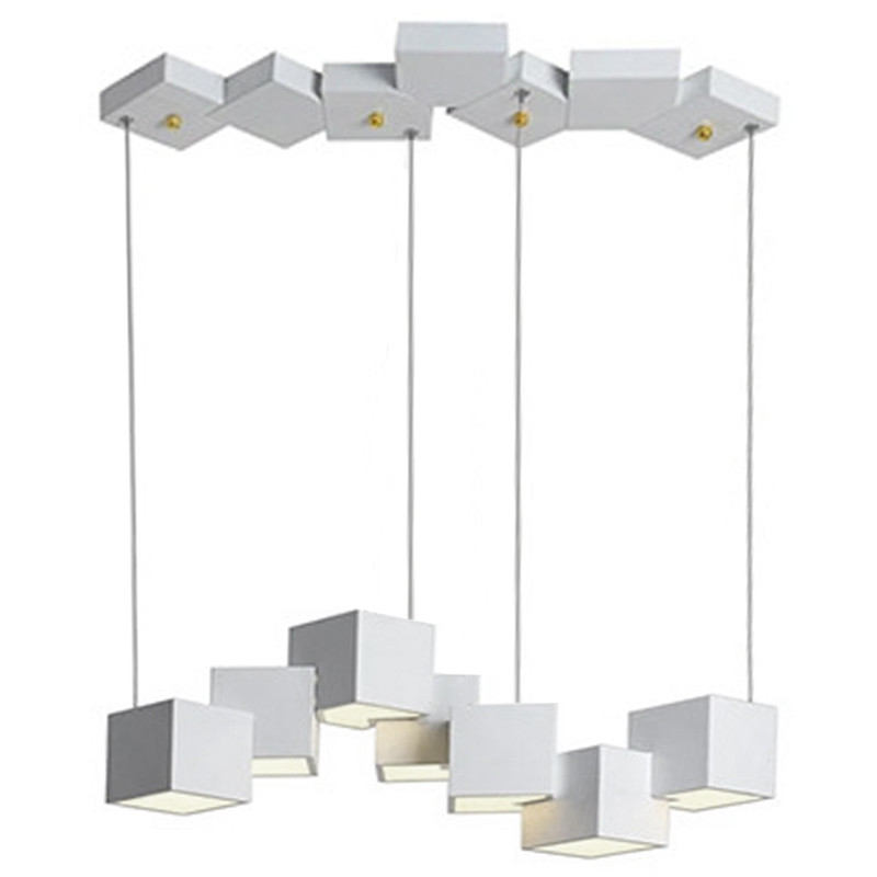 Дизайнерский светодиодный светильник Белый Eight Squares Lamp