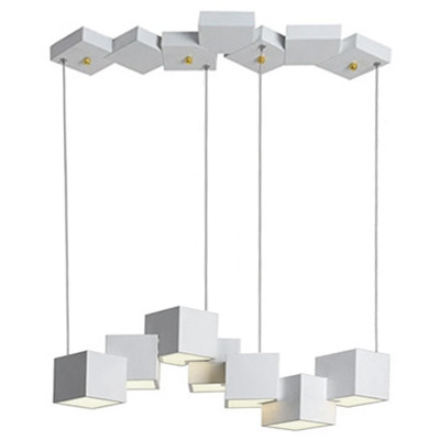Дизайнерский светодиодный светильник Белый Eight Squares Lamp
