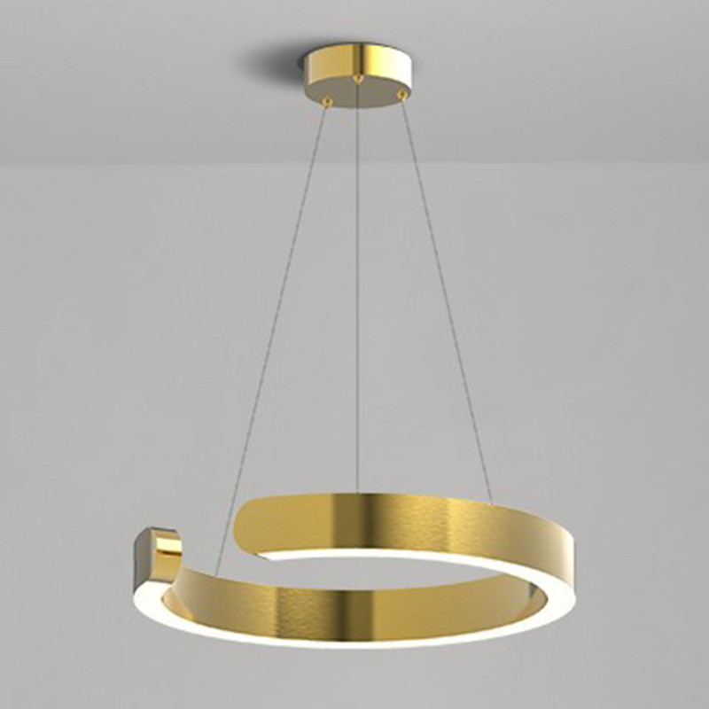 Дизайнерский Светодиодный Светильник Горизонтальное Кольцо Golden Horizontal Ring
