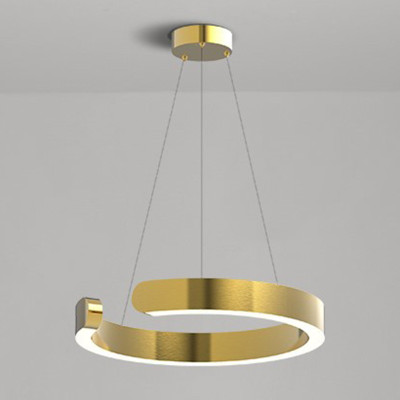 Дизайнерский Светодиодный Светильник Горизонтальное Кольцо Golden Horizontal Ring