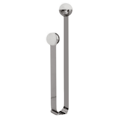 Дизайнерский Торшер из нержавеющей стали и стекла цвет хром Chrome Floor Lamp