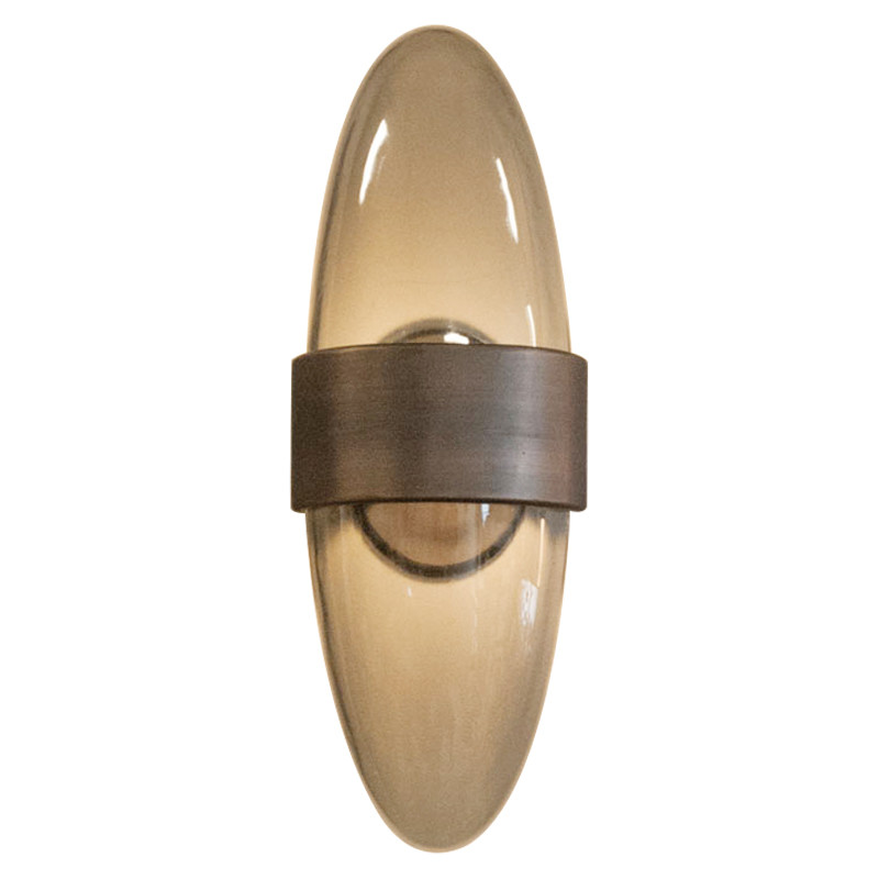 Дизайнерское Бра Серое Стекло Hilliard Sophia