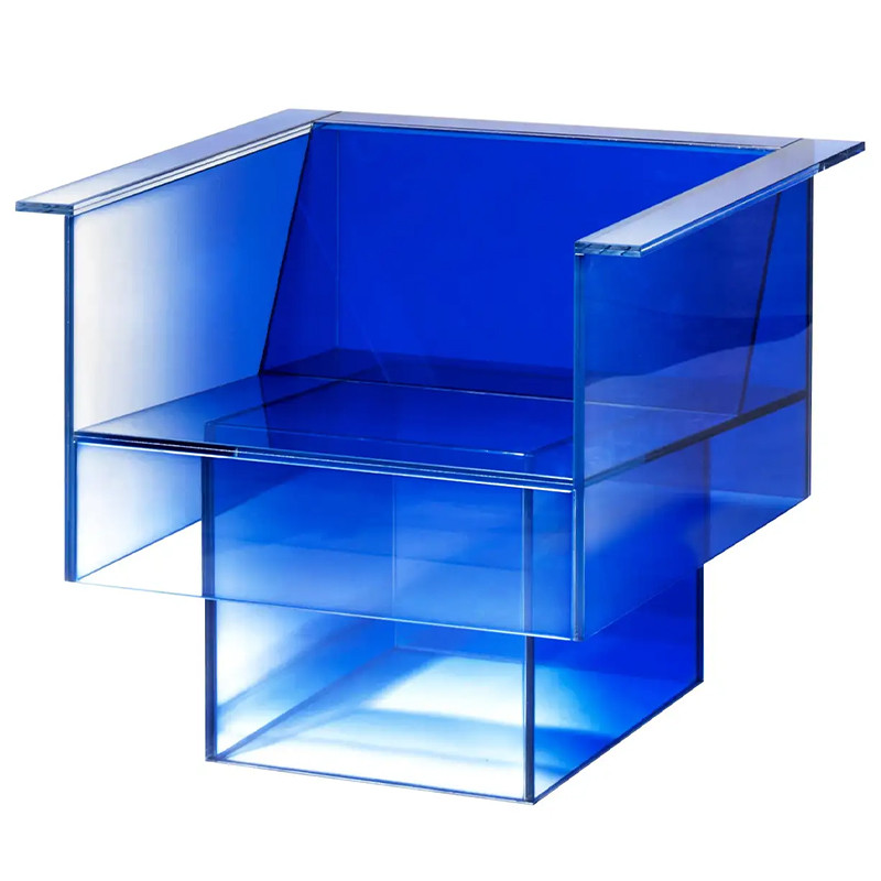 Дизайнерское Кресло Null Blue Glass Clear Armchair by Studio Buzao
