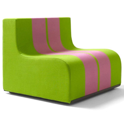 Дизайнерское кресло зеленое Poltronova Sofo Verosa Green Pink Armchair