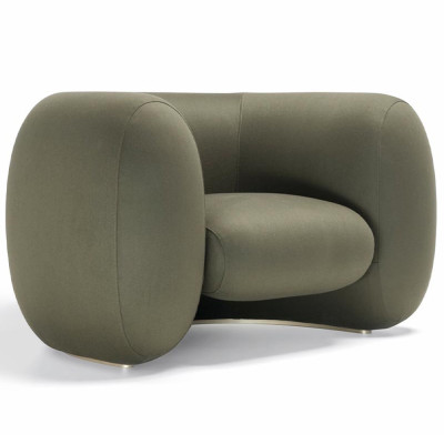 Дизайнерское полукруглое мягкое кресло CINNAMON Armchair
