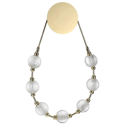 Дизайнерское светодиодное бра Crystal Globule Золото