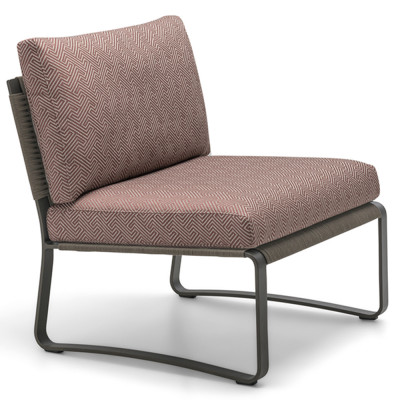 Дизайнерское уличное кресло на металлическом каркасе PHOENIX Armchair