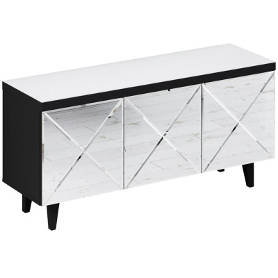 Длинная тумба с зеркальным декором Arden Cabinet