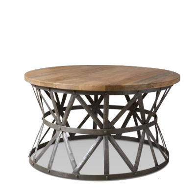 Журнальный стол Industrial Rust Barrel 80 Table
