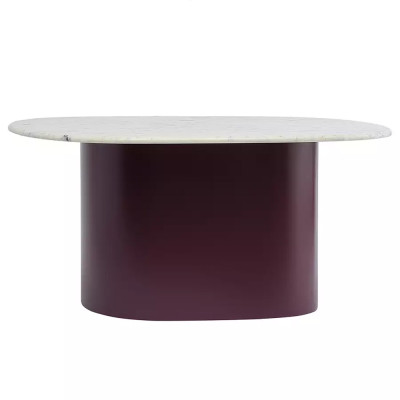 Журнальный столик овальный с мраморной столешницей Decor Showcase