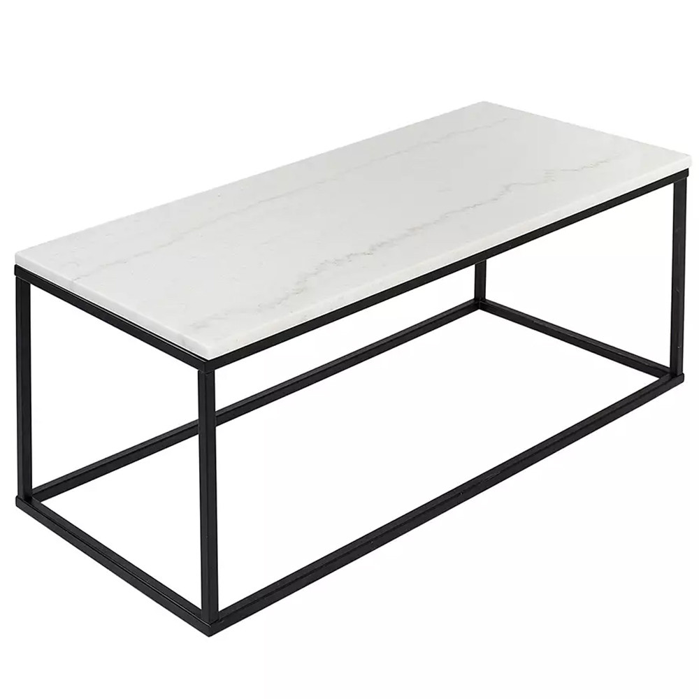Журнальный столик прямоугольный White Marble Surface