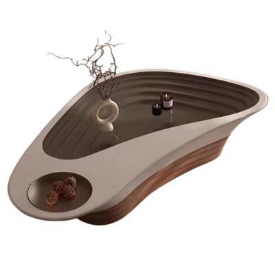 Журнальный столик фигурный со стеклянной столешницей Table Drop