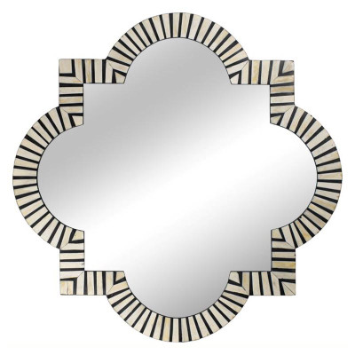 Зеркало Bone Inlay Mirror black and white