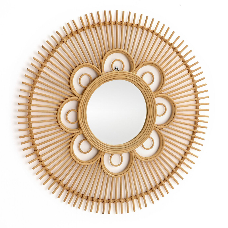 Зеркало Mirror Rattan Round D90