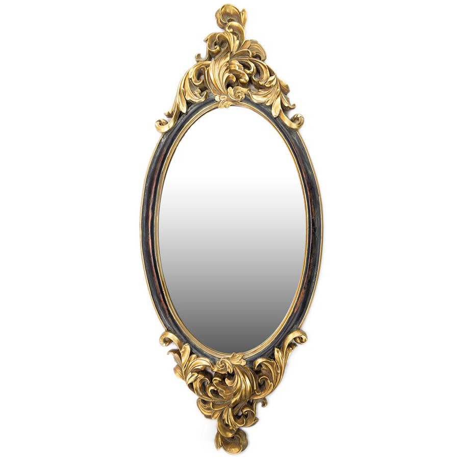 Зеркало Oval With Gold Monograms
