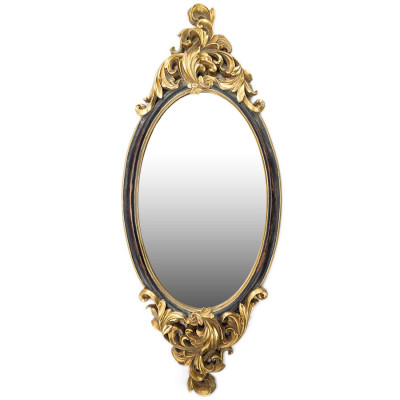 Зеркало Oval With Gold Monograms