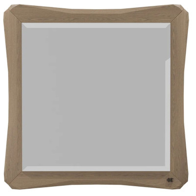 Зеркало квадратное c деревянной рамой из массива дуба Tasteful Furniture