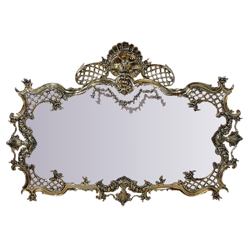 Зеркало настенное в бронзовой раме Grace Gold Mirrors