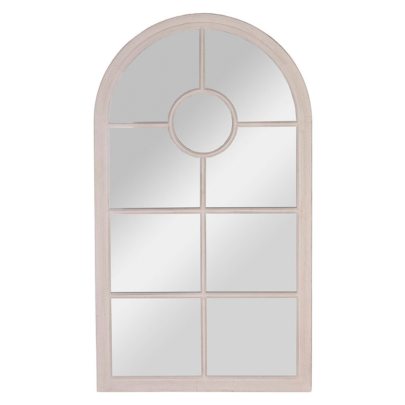 Зеркало настенное в деревянной рамке в виде окна White London