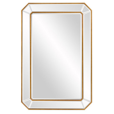 Зеркало настенное прямоугольное в раме Golden Reflection