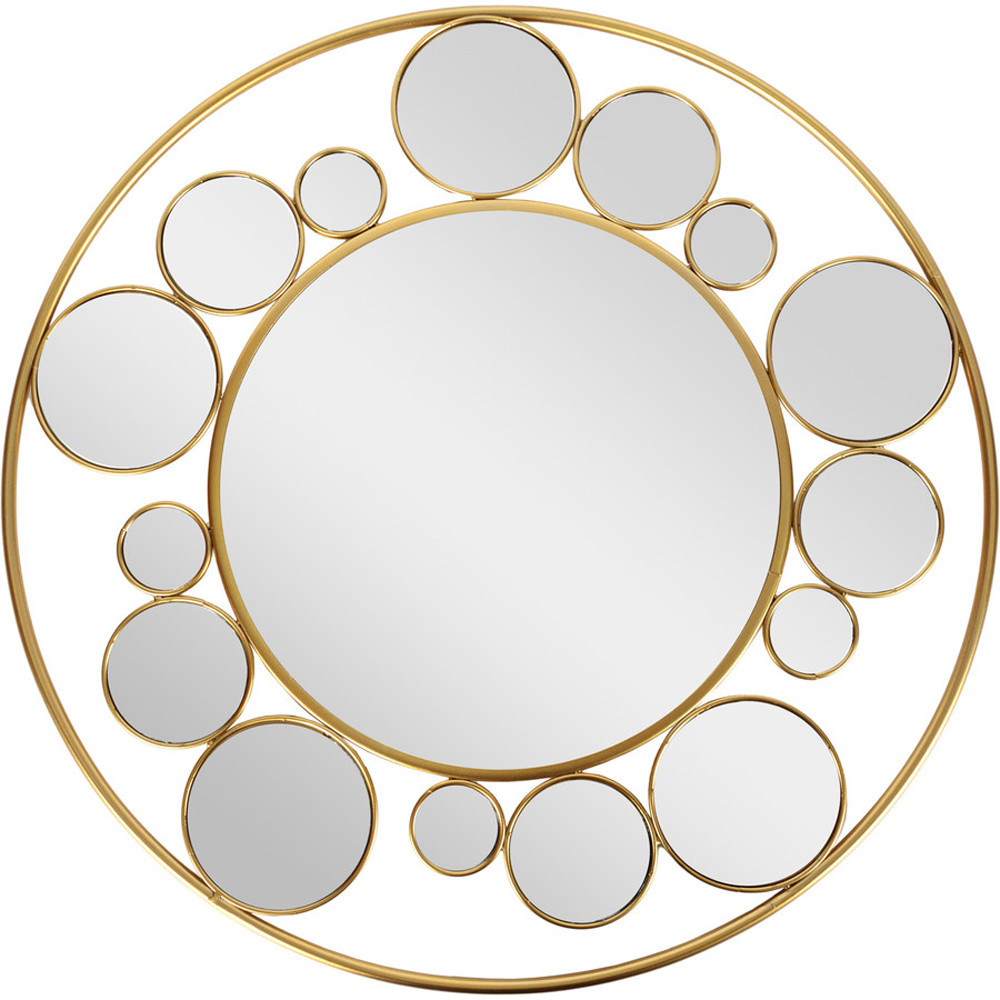 Зеркало настенное с круглыми зеркальными вставками Modern Mirror Space
