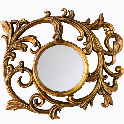 Зеркало настенное с рамой цвета античная бронза Classic Ornament Mirror