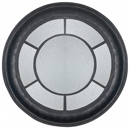 Зеркало настенное состаренное Black Round Window