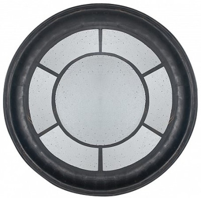 Зеркало настенное состаренное Black Round Window
