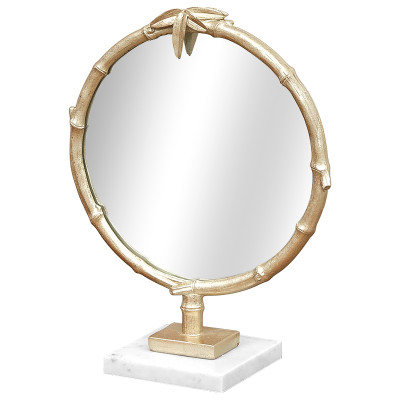 Зеркало настольное Bamboo Gold Marble Mirror