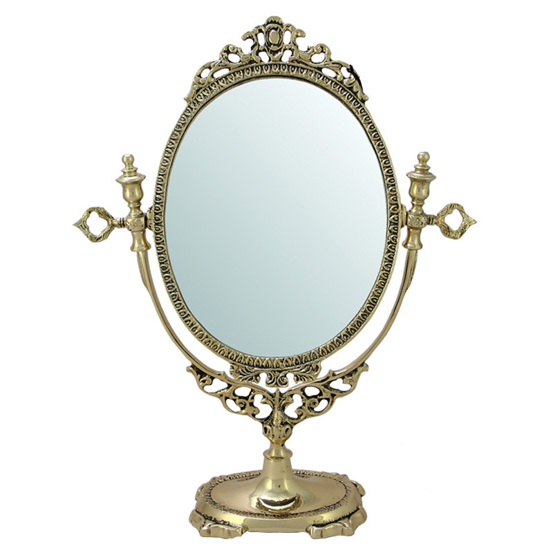 Зеркало настольное в бронзовой раме Royal Gold Mirrors