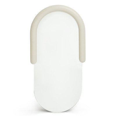 Зеркало овальное Curved Furniture бежевое
