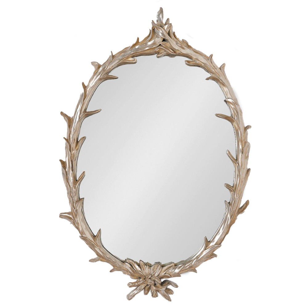 Зеркало овальное с деревянной ветвистой рамой Branched Mirror