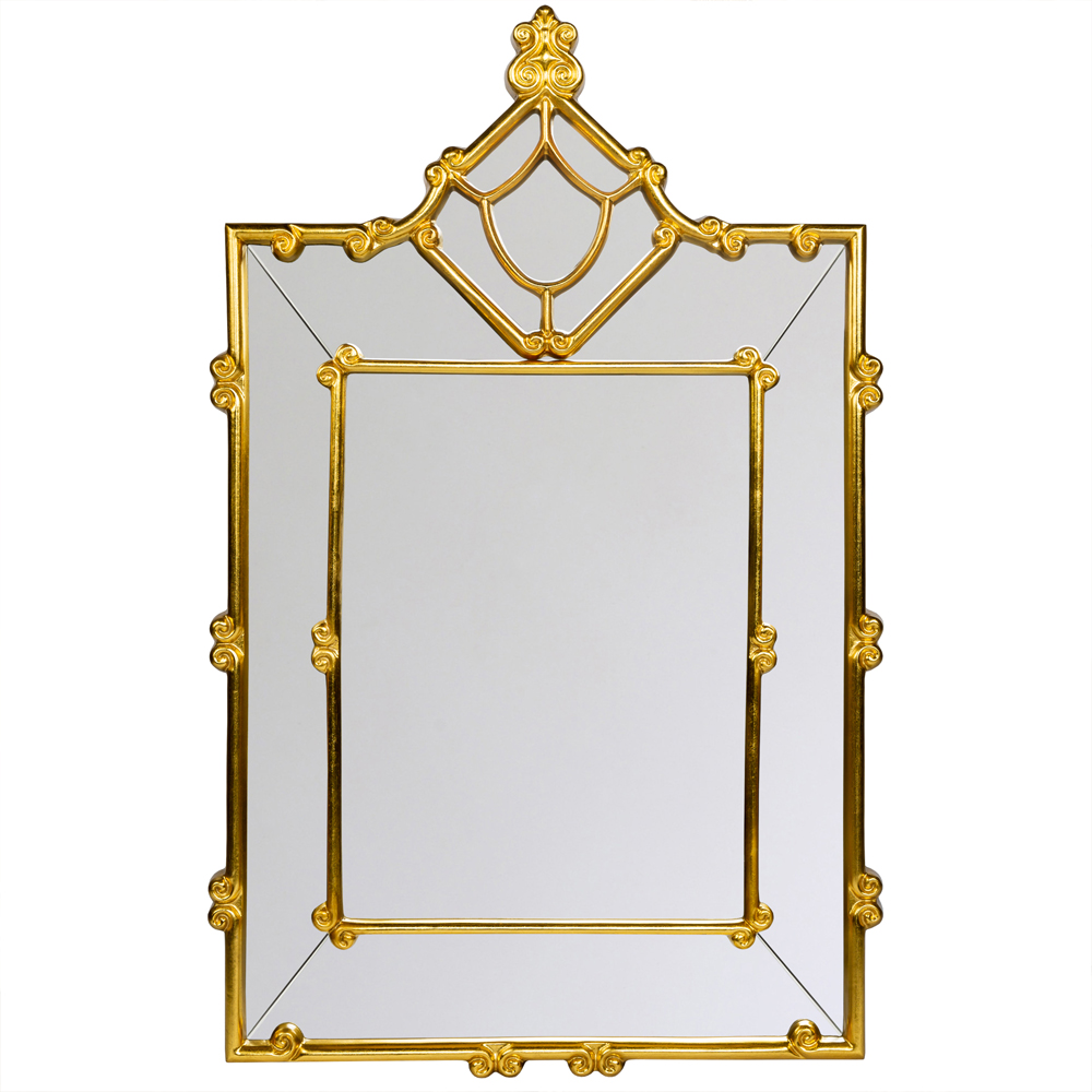 Зеркало прямоугольное Golden Classic Ornament Mirror