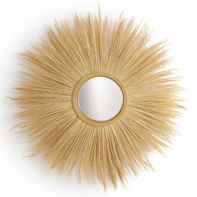 Зеркало с бахромой из растительных волокон WICKER MIRROR 120