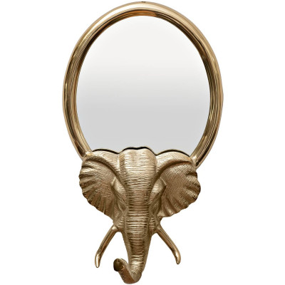 Зеркало с декором слона Gold Elephant