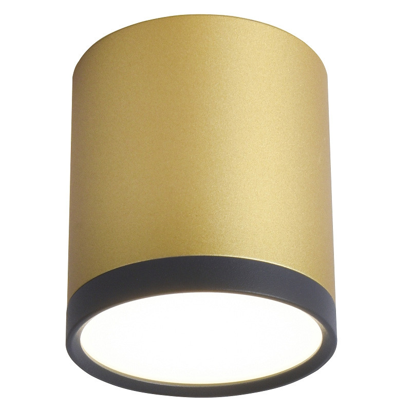 Золотой спот с черным кольцом Calma 7 см