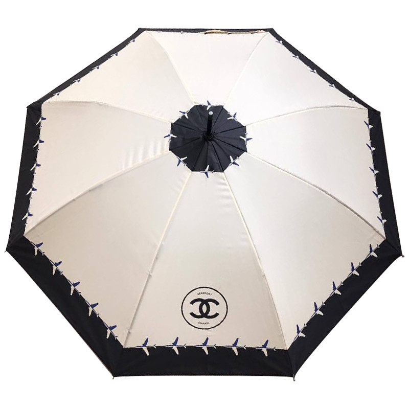 Зонт раскладной CHANEL дизайн 015 Бежевый цвет