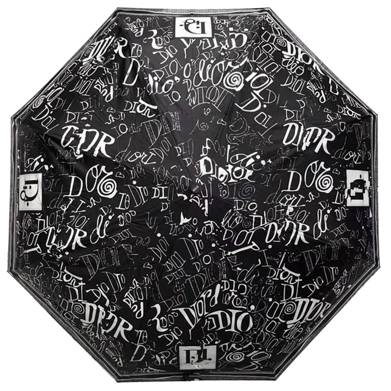Зонт раскладной CHRISTIAN DIOR дизайн 011 Черный цвет
