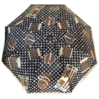 Зонт раскладной LOUIS VUITTON дизайн 015 Черный цвет