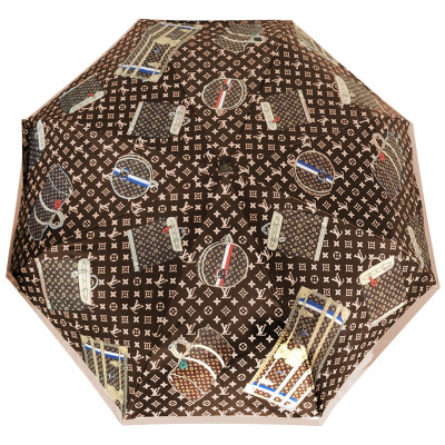 Зонт раскладной LOUIS VUITTON дизайн 016 Коричневый цвет