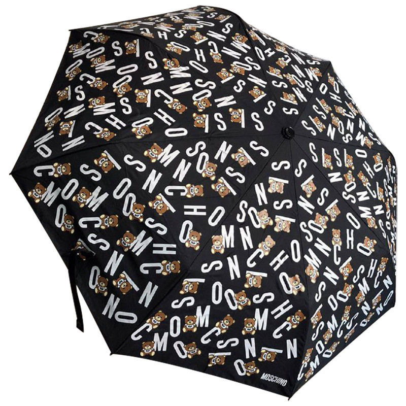 Зонт раскладной MOSCHINO дизайн 003 Черный цвет