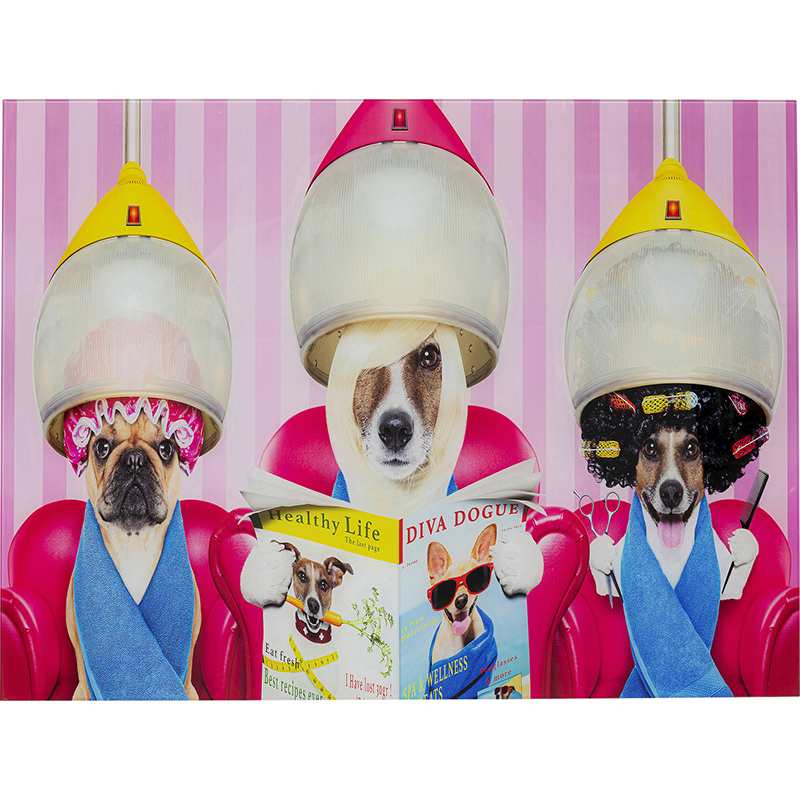 Картина Dogs in a beauty salon