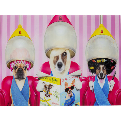 Картина Dogs in a beauty salon