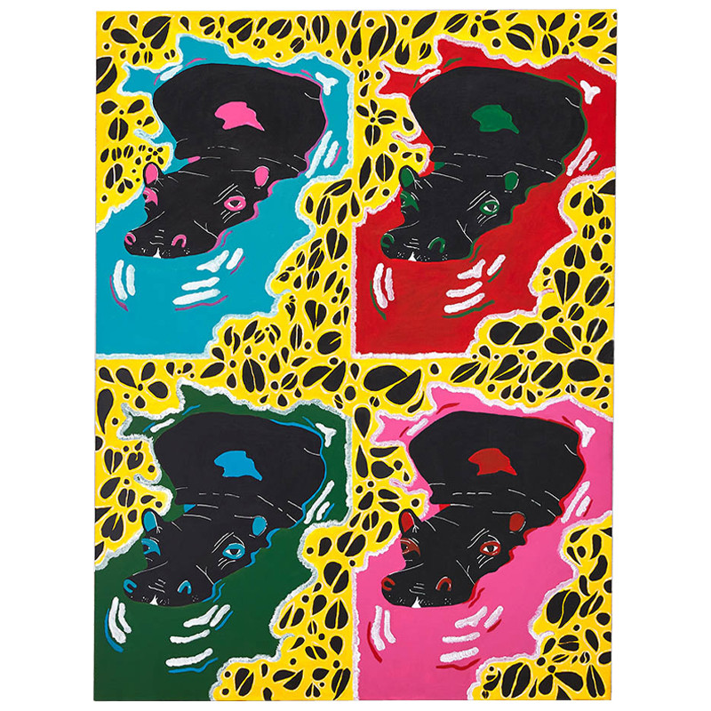 Картина Four Hippos